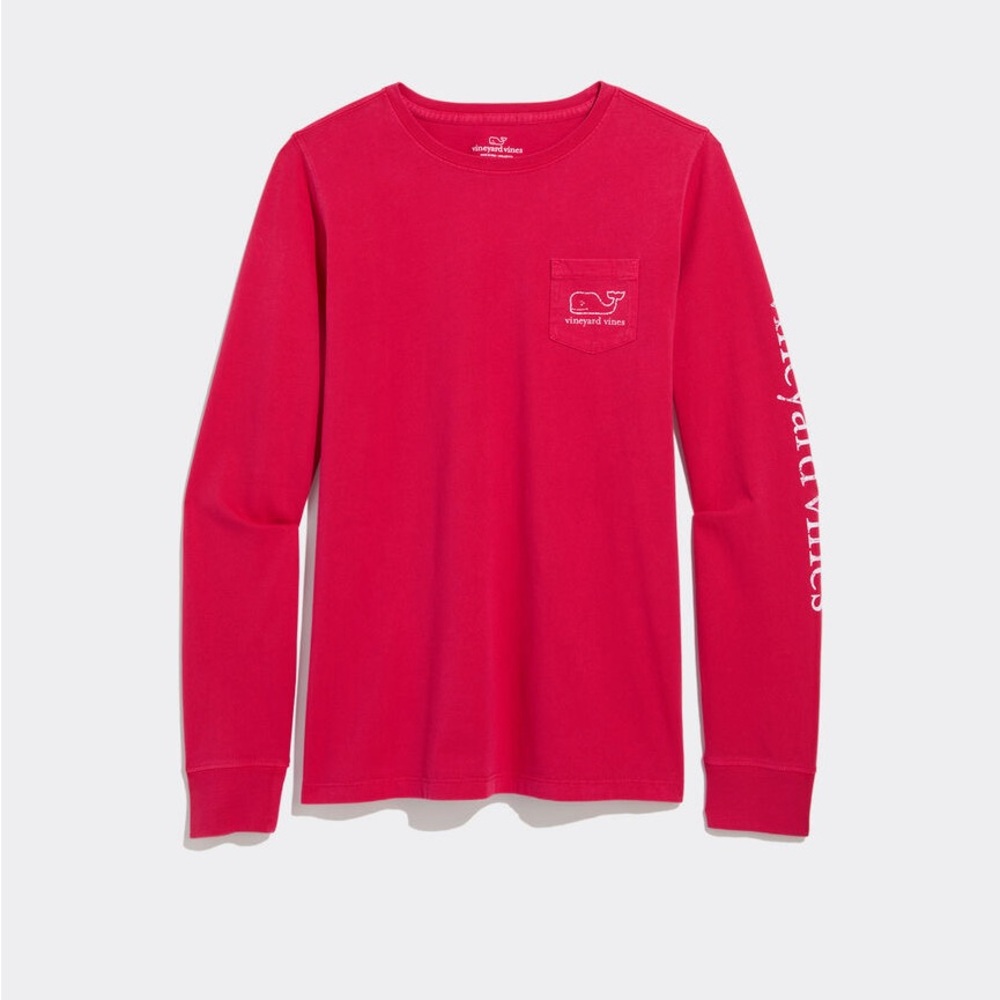 Vineyard Vines Classic Pink Crewneck Tee